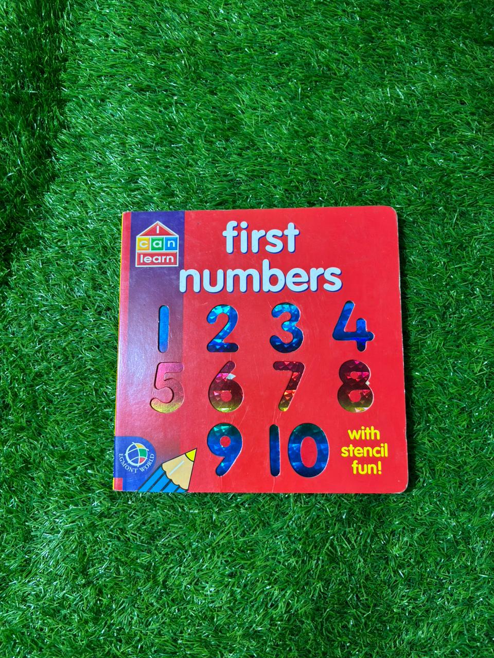 First Numbers with Stencil Fun! (I Can Learn/Books Are Fun) Preloved Book