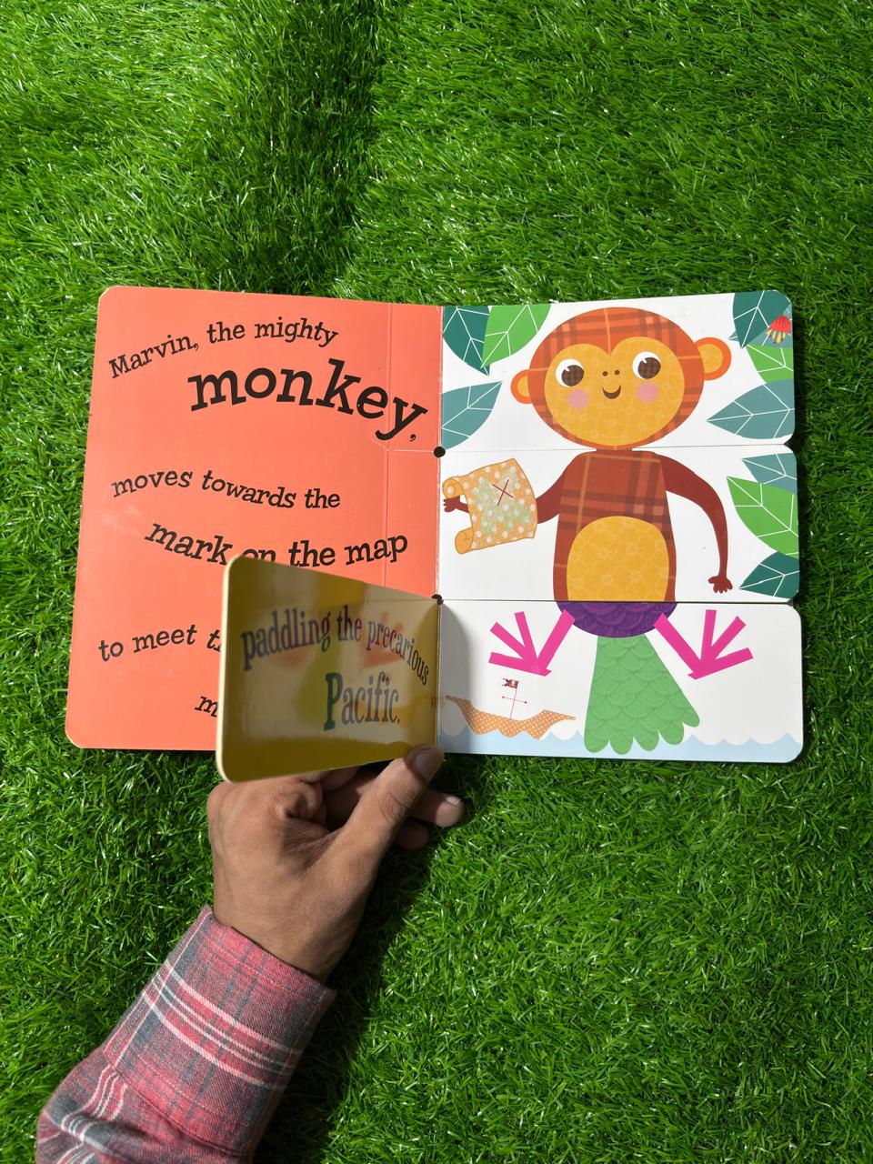 Muddle and Match Jungle Animals Board Book Preloved