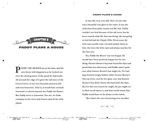 The Adventures of Paddy the Beaver (The Thornton Burgess Library) New