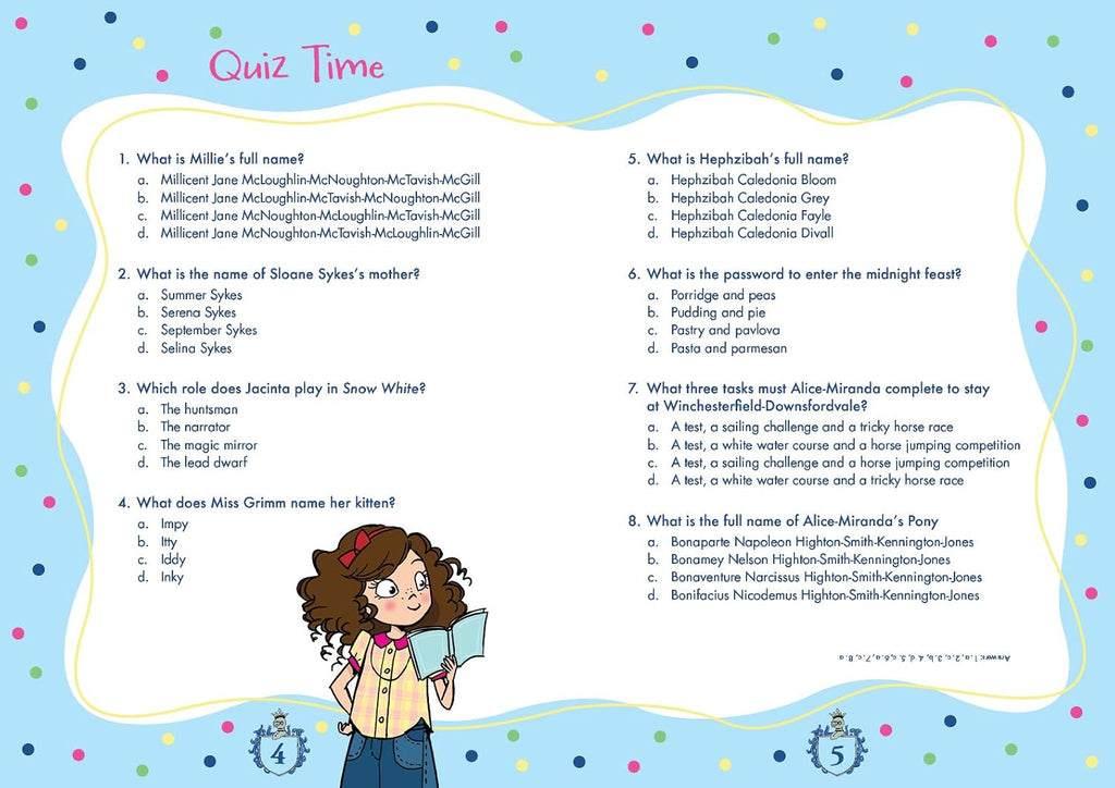 Alice-Miranda Friends Forever Activity Book