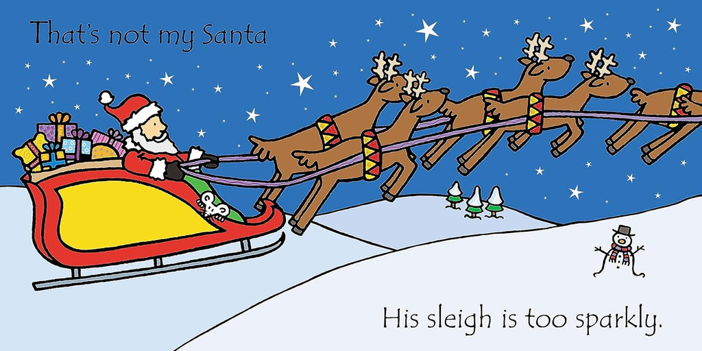 That's not my santa...: An Interactive, Sensory Touchy-Feely Holiday Book with Tactile Patches for Babies and Toddlers