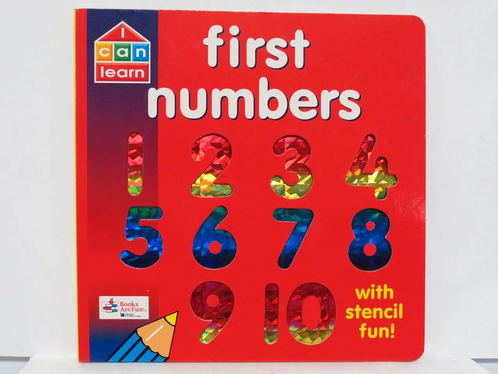 First Numbers with Stencil Fun! (I Can Learn/Books Are Fun) Preloved Book