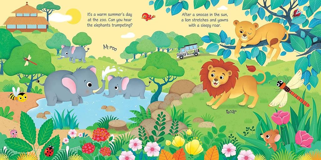 Zoo Sounds: A Colorful Interactive Book About Lions and Monkeys for Kids (Ages 3-5)