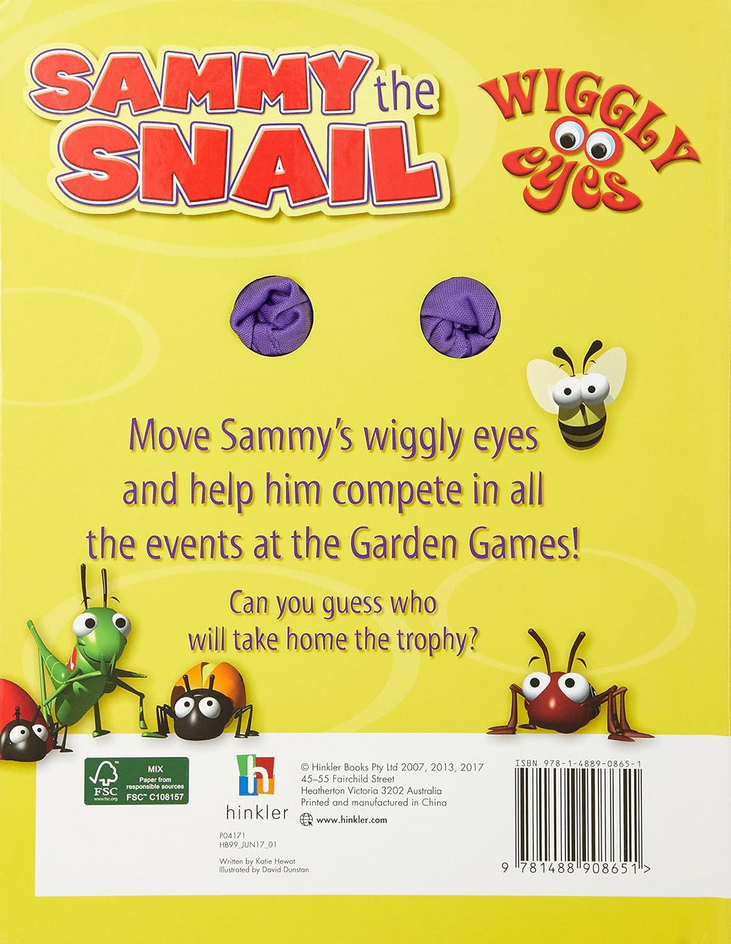 Wiggly Eyes Large Format: Sammy Snail Preloved
