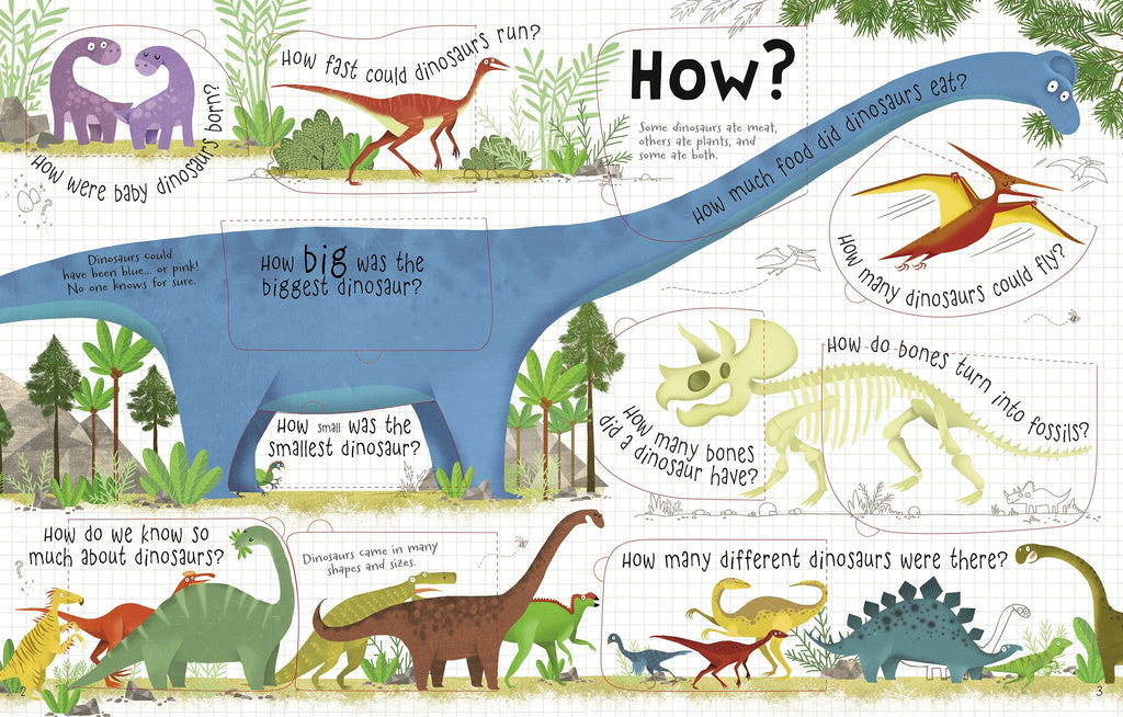 Lift-the-flap Questions and Answers about Dinosaurs Preloved Book