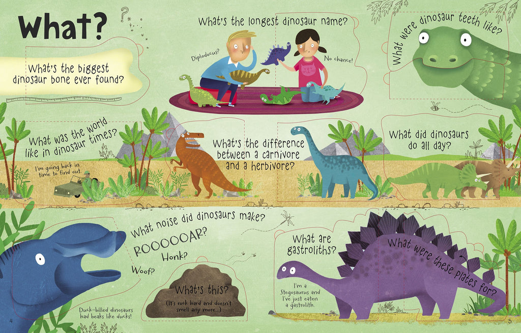 Lift-the-flap Questions and Answers about Dinosaurs Preloved Book
