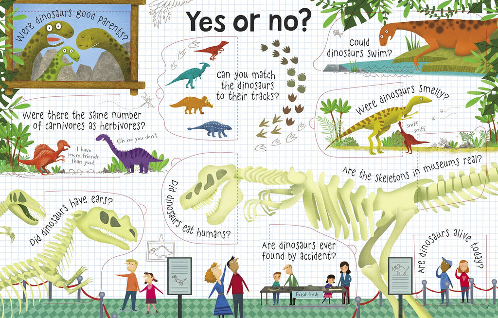 Lift-the-flap Questions and Answers about Dinosaurs Preloved Book