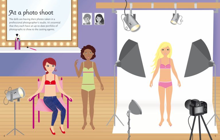 Sticker Dolly Dressing Movie Stars