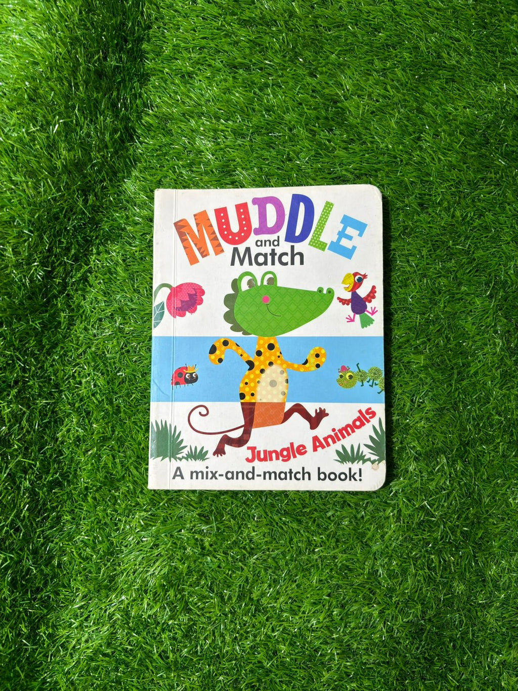 Muddle and Match Jungle Animals Board Book Preloved