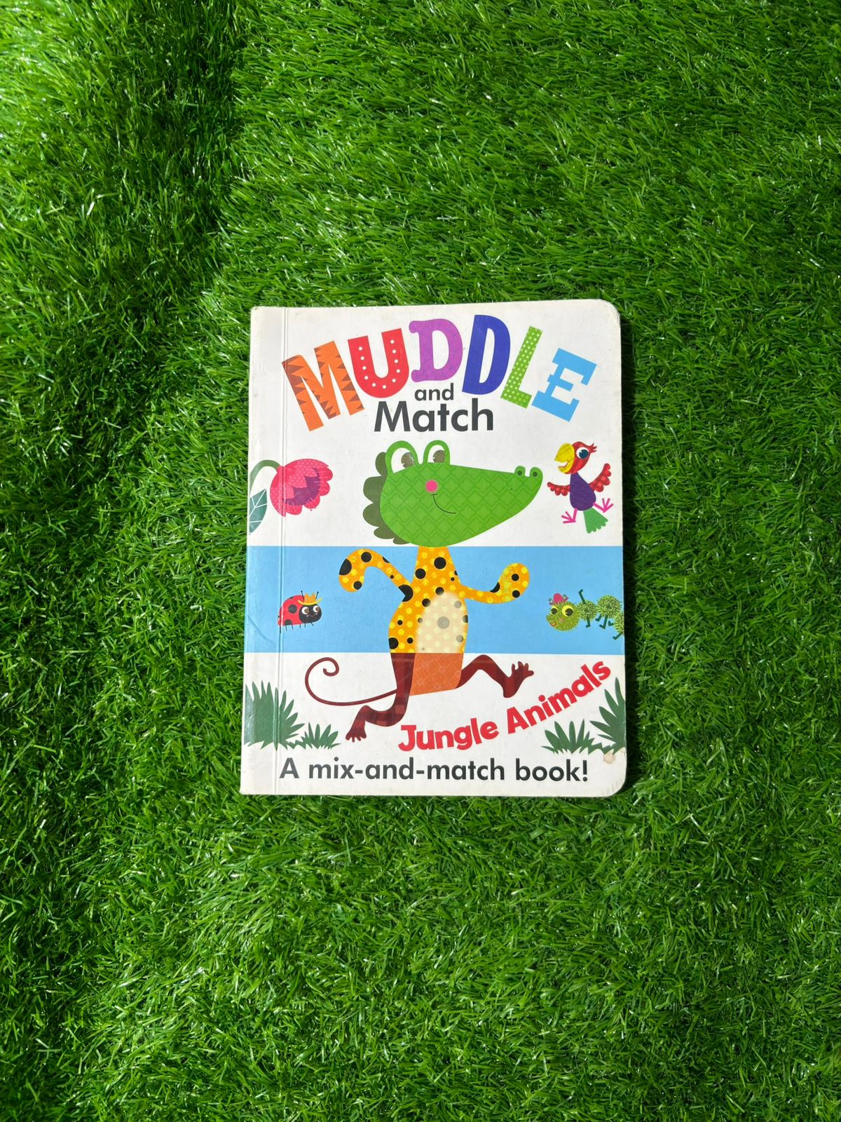 Muddle and Match Jungle Animals Board Book Preloved
