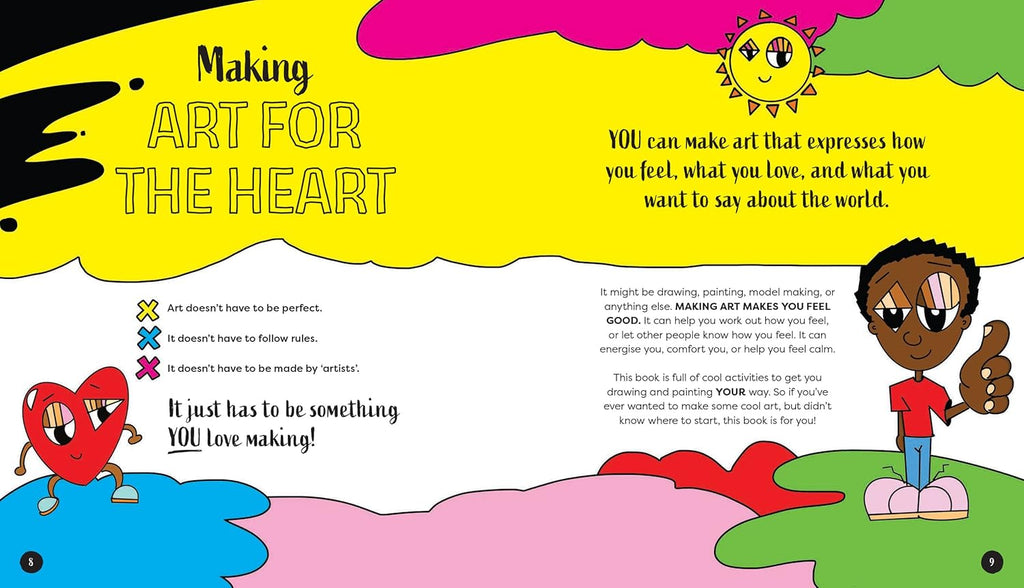 Art for the Heart: A Fill-in Journal for Wellness Through Art Brand New