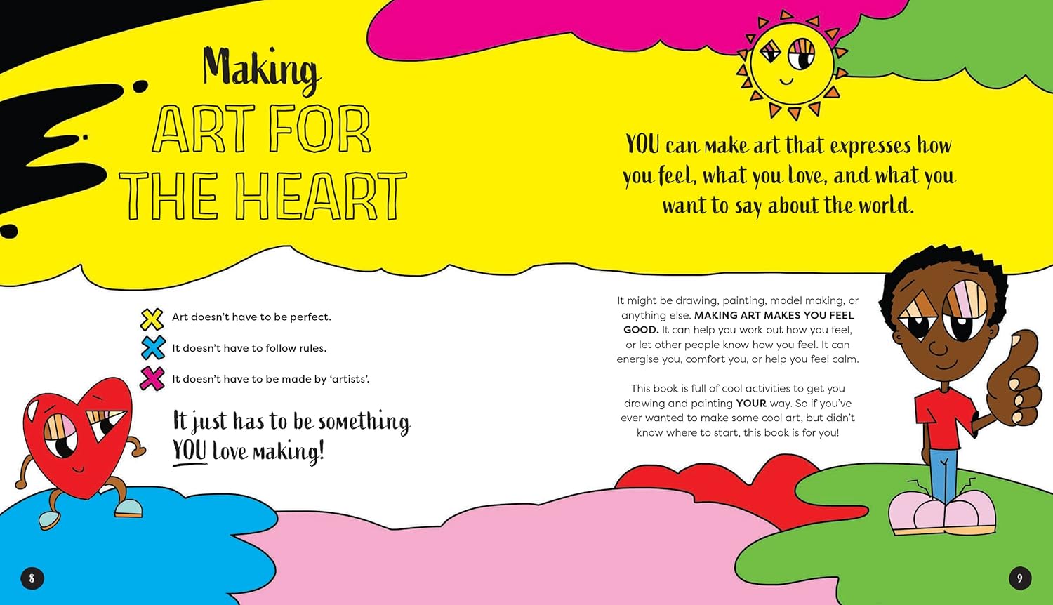 Art for the Heart: A Fill-in Journal for Wellness Through Art Brand New