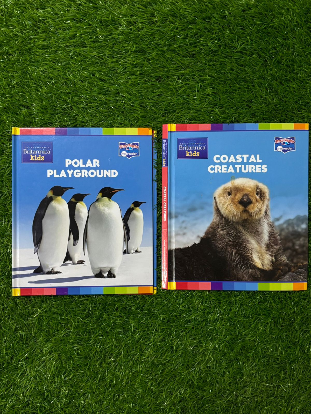 Britannica Kids Polar Play Ground & Coastal Creatures 2 book set