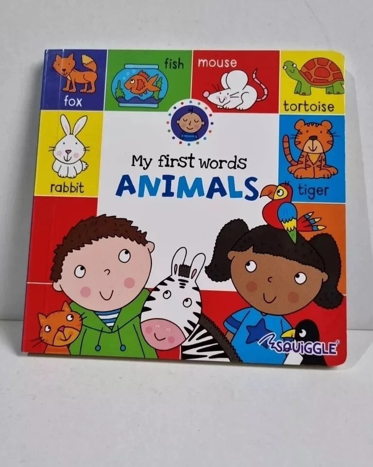 My First Words Board Books Animals at Home Hardback Early Reading Educational (Preloved)